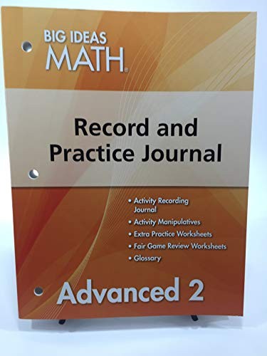 Big Ideas Math Record and Practice Journal Advanced 2 – Paperback – VERY GOOD