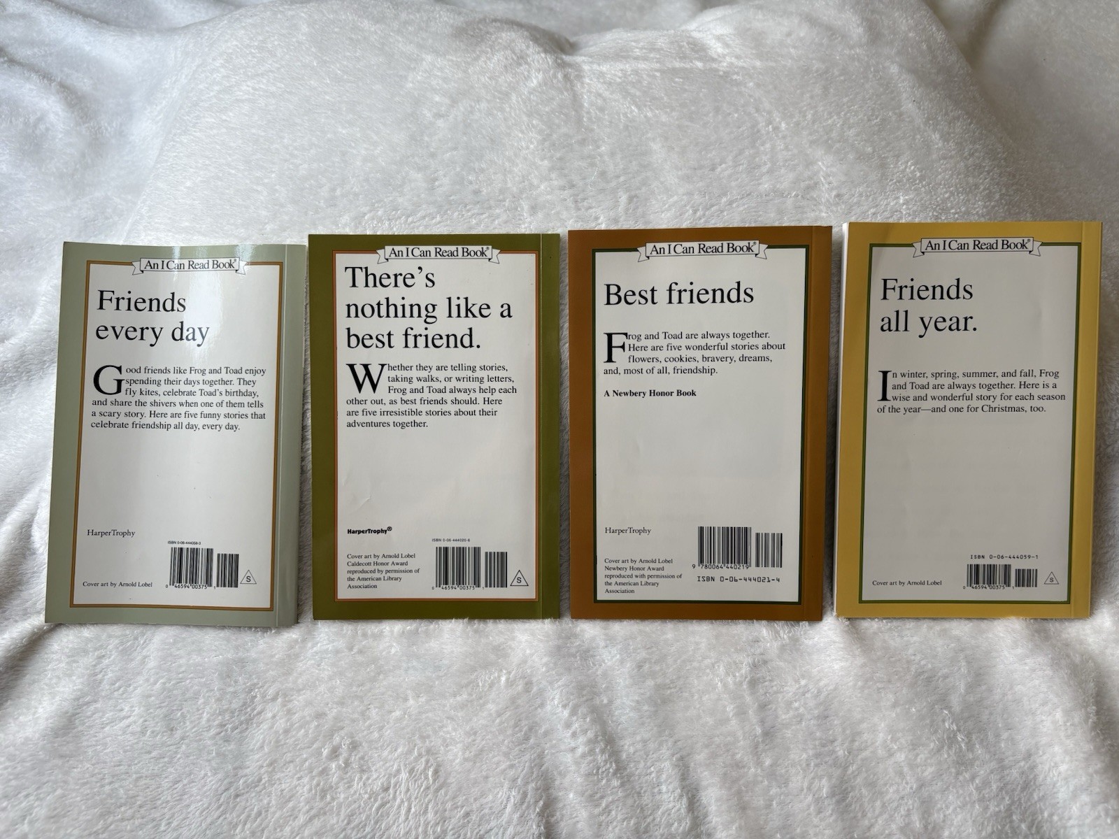 Arnold Lobel Frog and Toad I Can Read PB Lot 4 HarperTrophy 1st Ed 1984