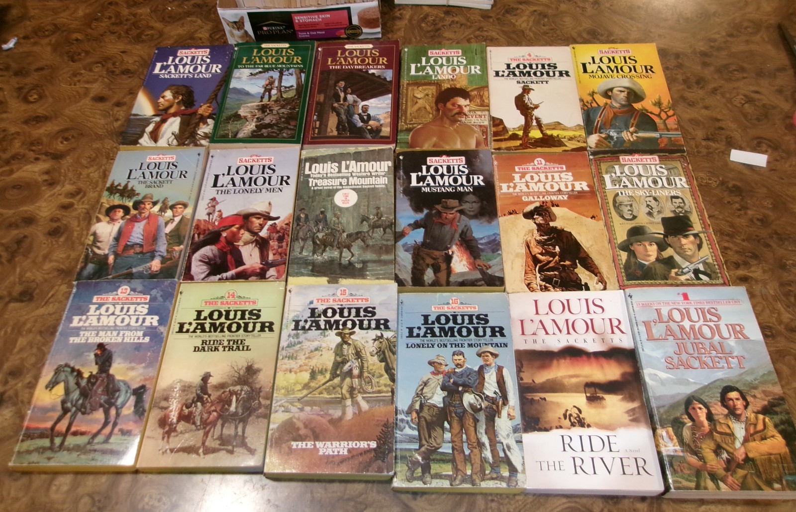 18 The Sacketts Novels Complete Set 1-18 Louis L’Amour Books Lot