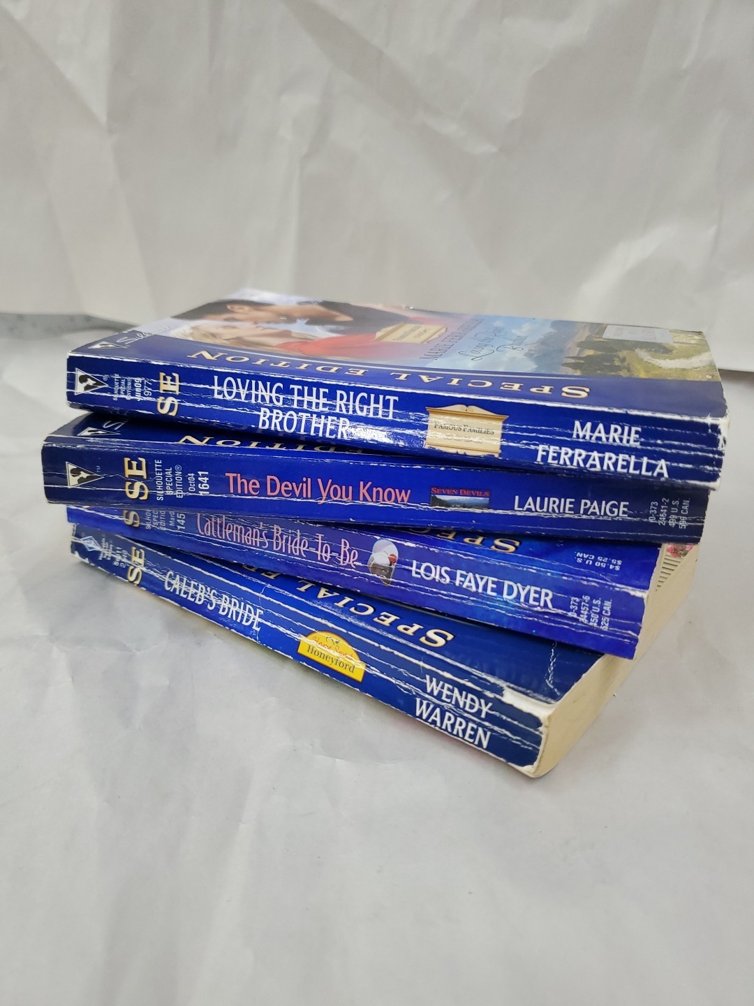 Harlequin Romance Books (Lot Of 4) Silhouette/Special Edition/1977/1641/1457/214