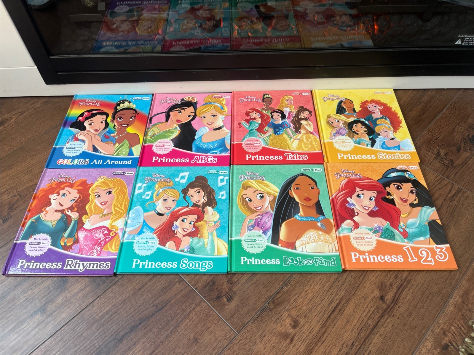 Disney Princess My First Smart Pad Library 8 Book Lot Interactive Learning