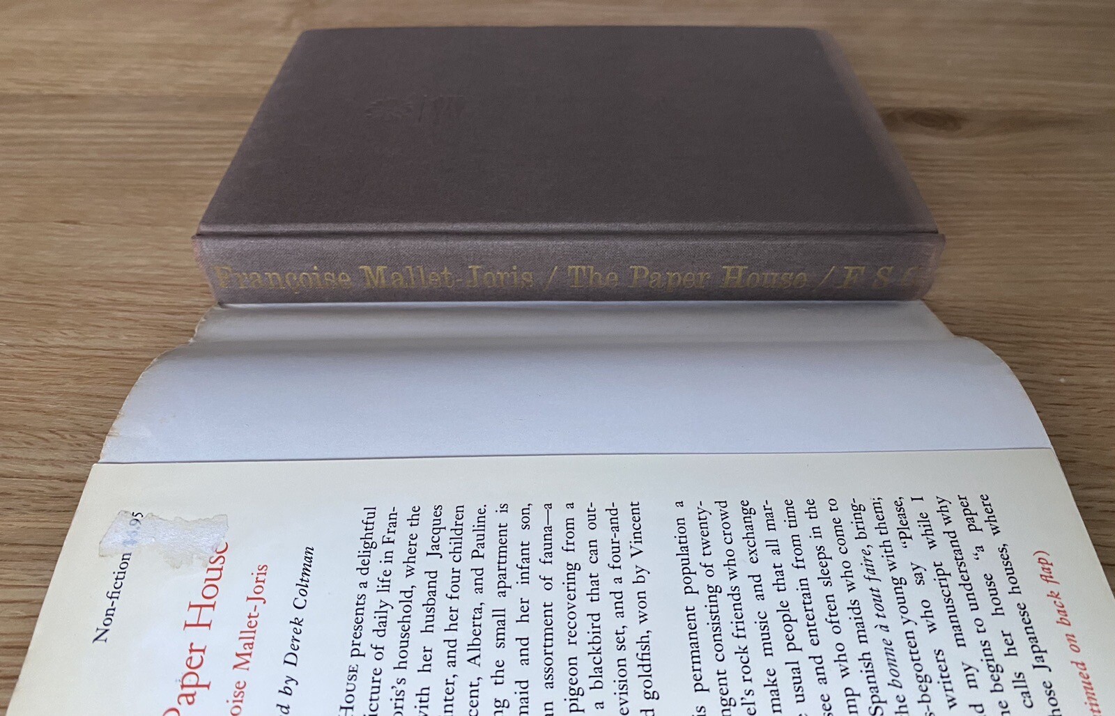 The Paper House by Francoise Mallet-Joris (1971 First Edition Hardcover w DJ)