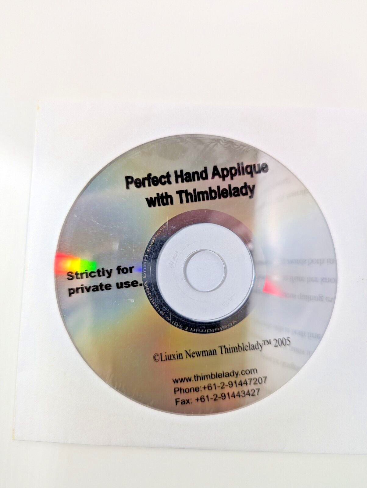 Perfect Hand Applique with Thimblelady + DVD by Liuxin Newman – EX
