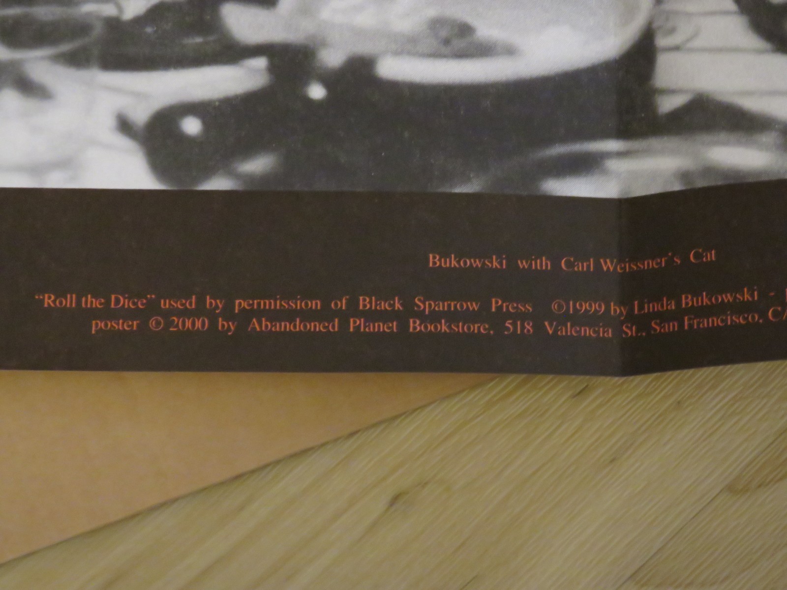 Black Sparrow – 1991 Charles Bukowski Bluebird broadside – Plus three