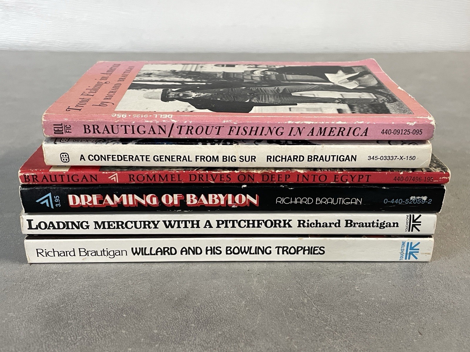 Lot of 6 Paperback Books By Richard Brautigan Original 1960’s-1970’s Printings