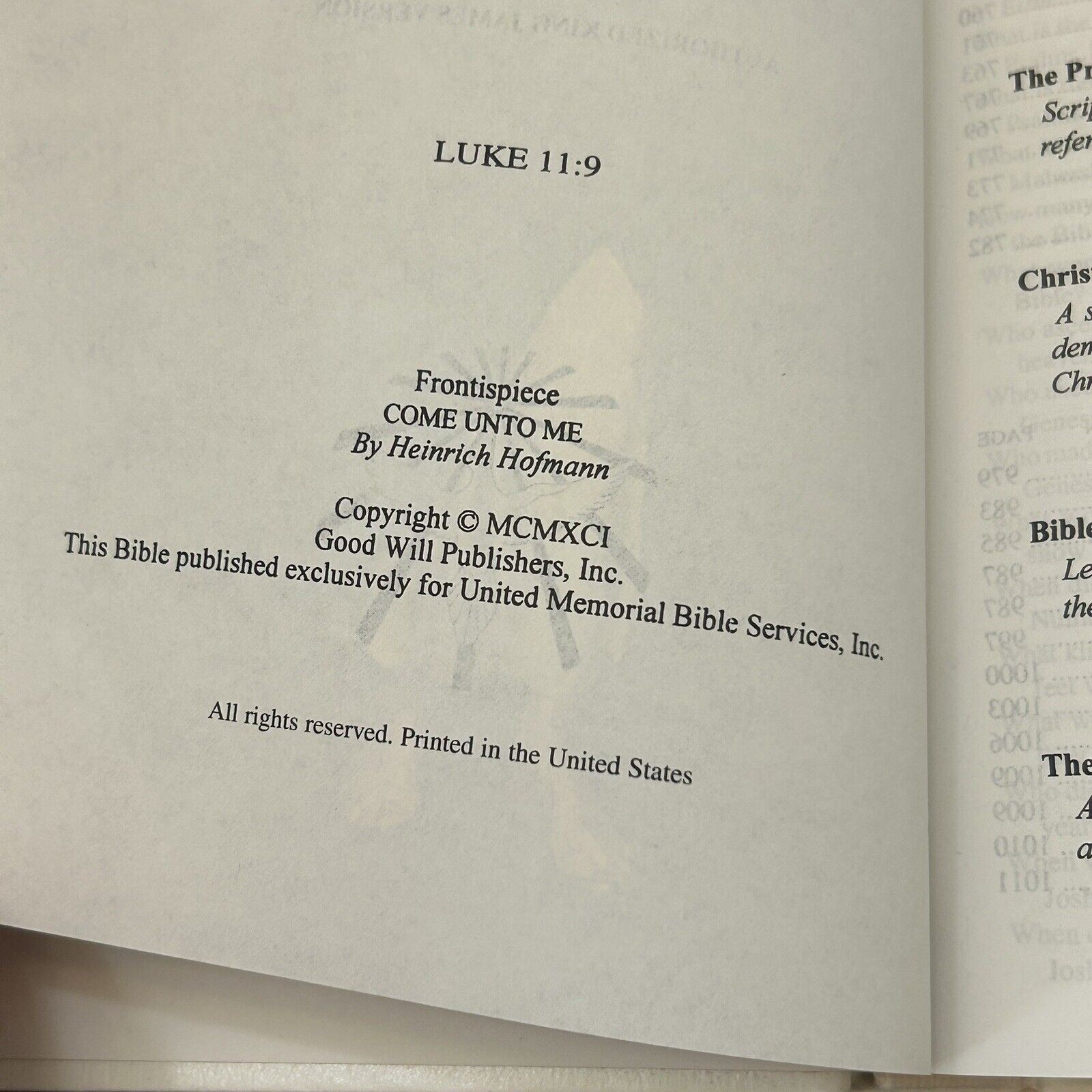 Holy Bible Dove Of Peace Edition KJV Illustrated White Hardcover Faux Leather
