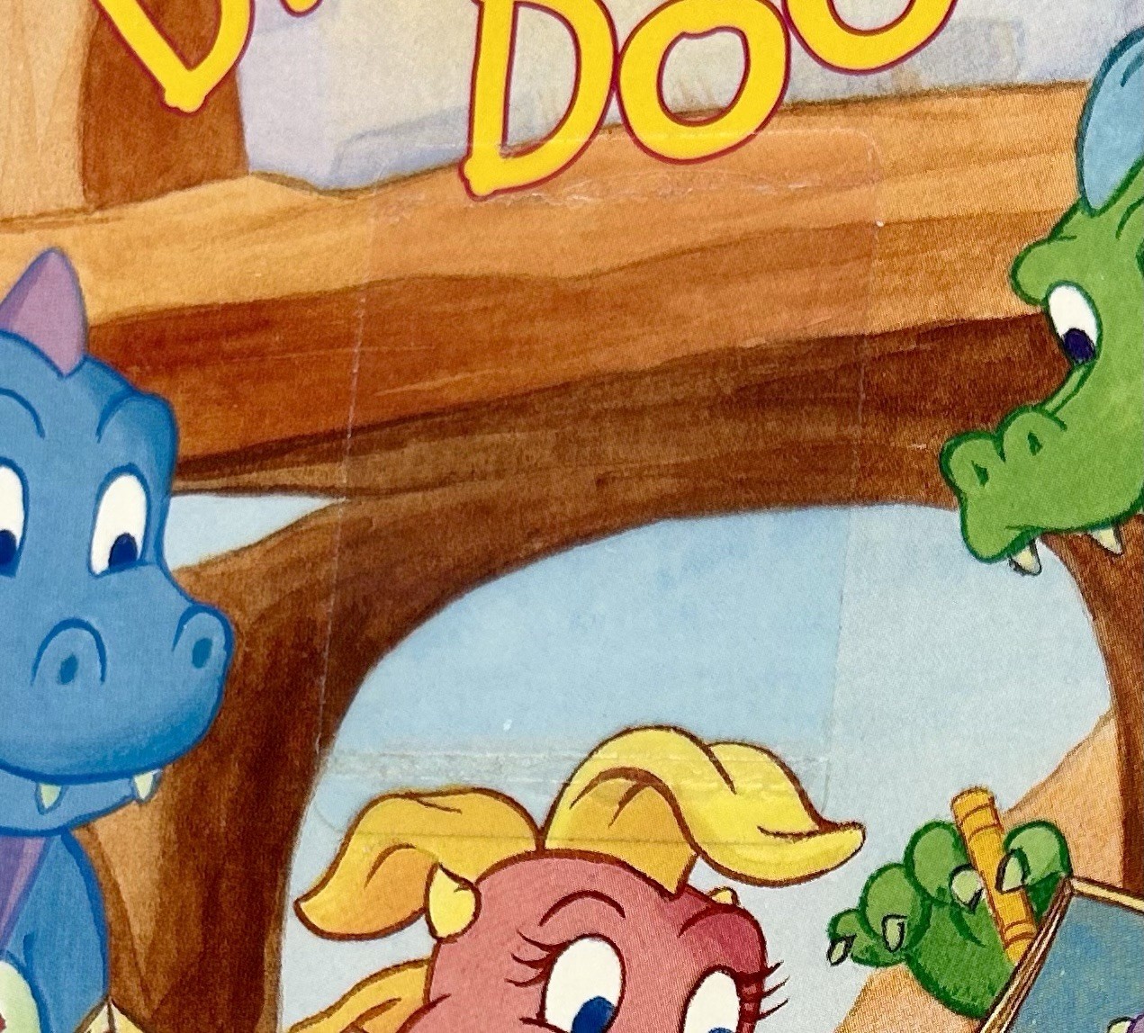 Vintage 2000 Dragon Tales Dragon Doodles Coloring Book Y2K CLEAN PAGES