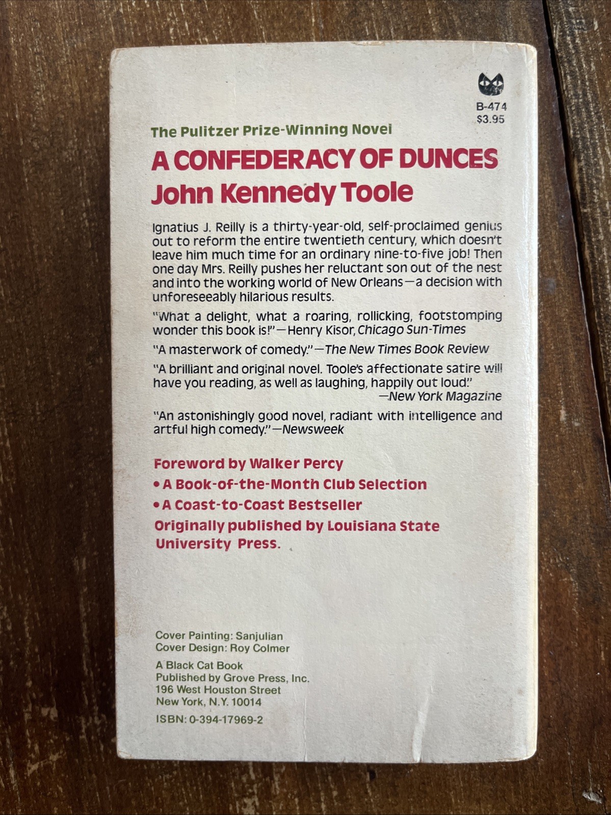 A Confederacy of Dunces John Kennedy Toole (1982, Paperback)