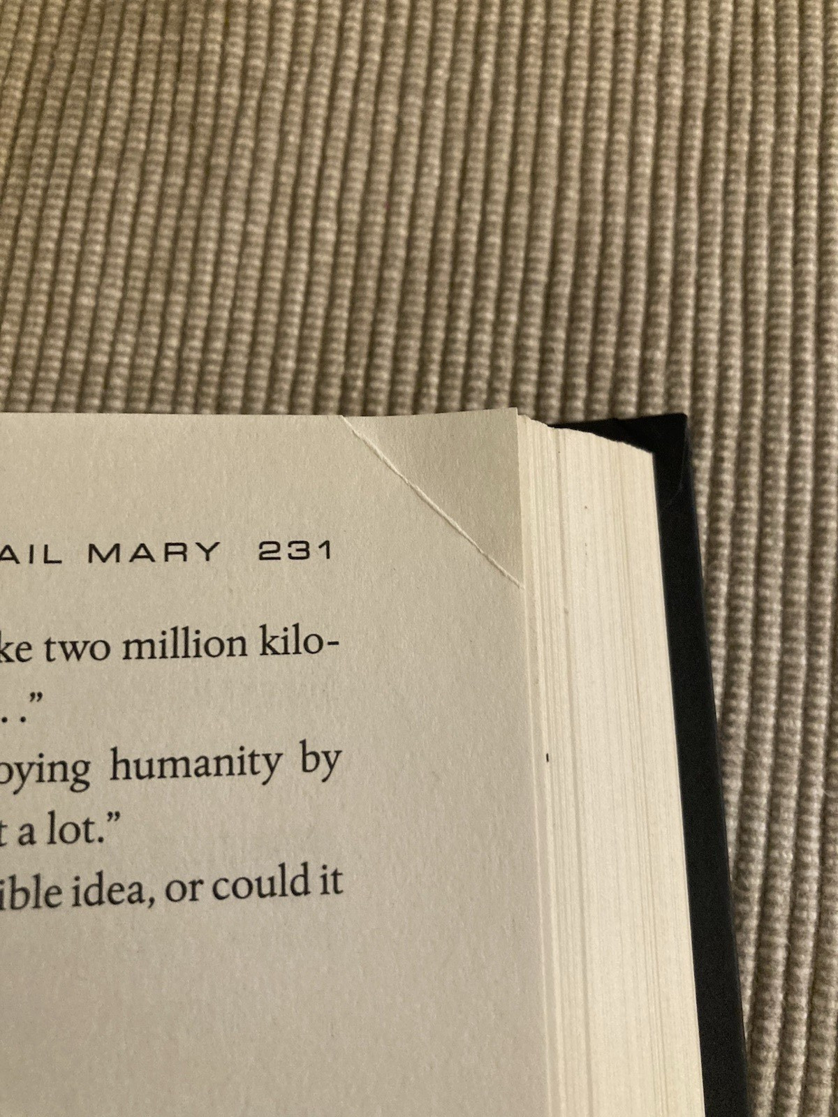 Project Hail Mary by Andy Weir – 1st Edition/1st Print Hardcover – Average Cond.