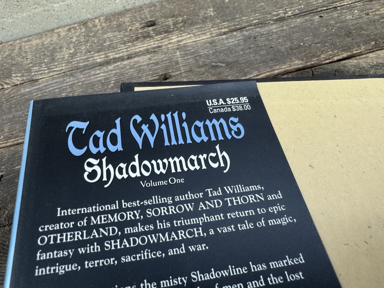 tad williams hardcover Book Shadowmarch 1st Edition