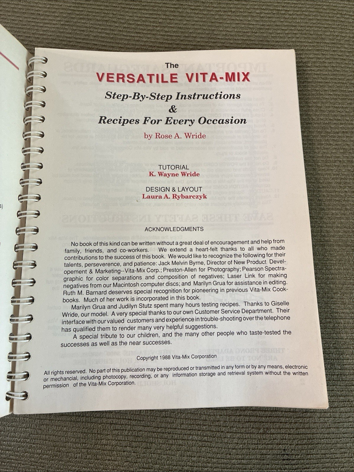 The Versatile Vita-Mix, Step-By-Step Instructions & Recipes for Every Occasi…