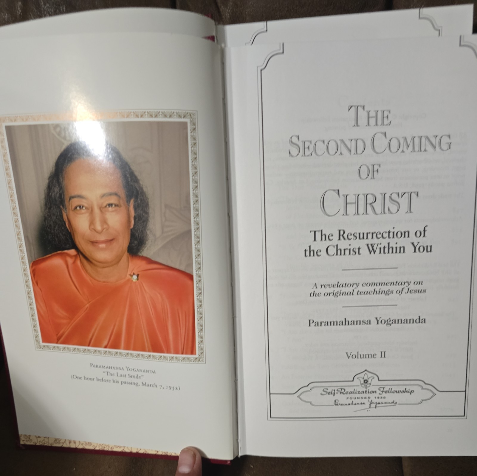 The Second Coming Of Christ Volume I & II Yogananda Paramahansa Boxed Set