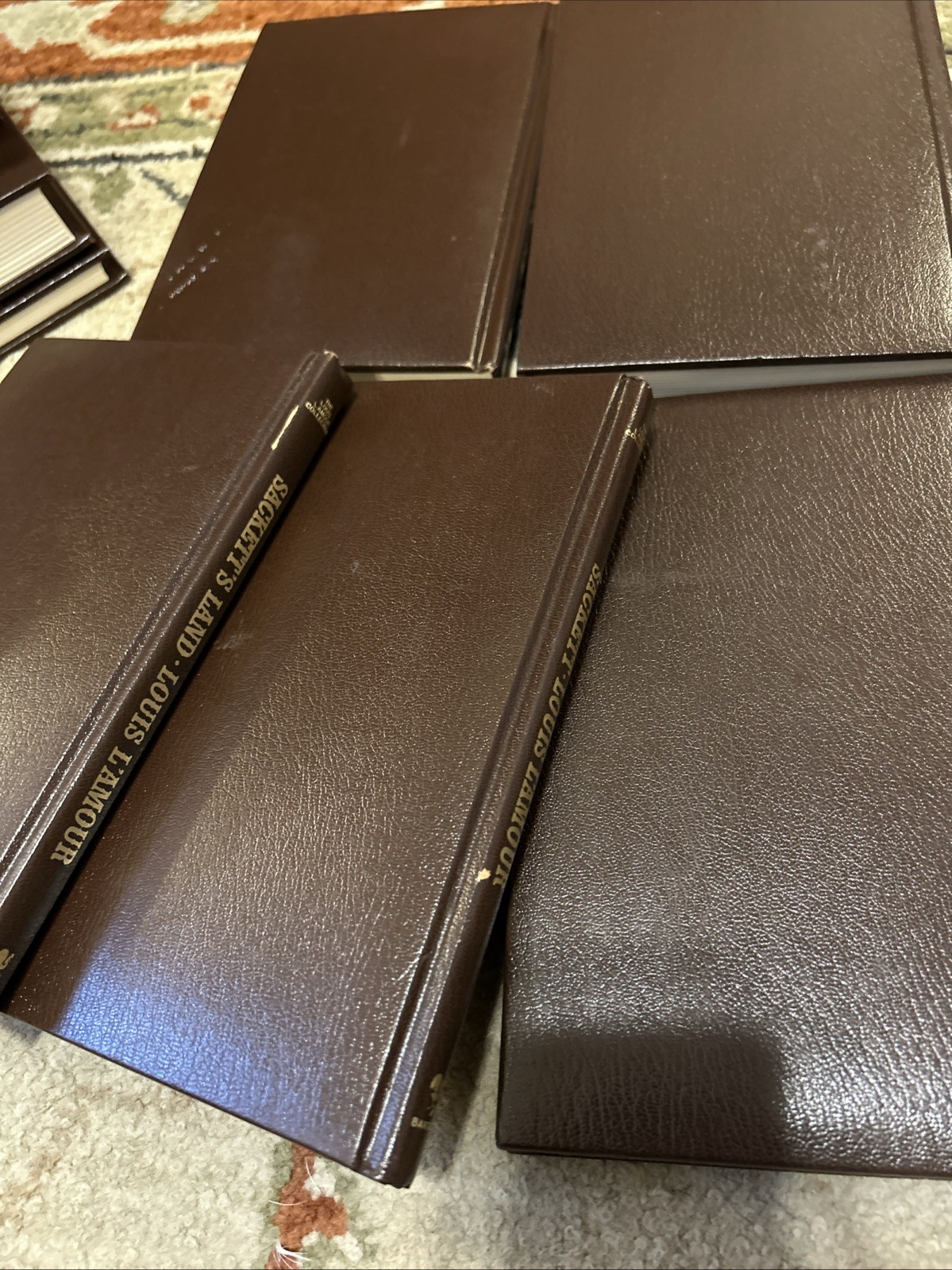 Louis L’Amour Leatherette SACKETT Collection Nearly Complete 15 Vol & Companion