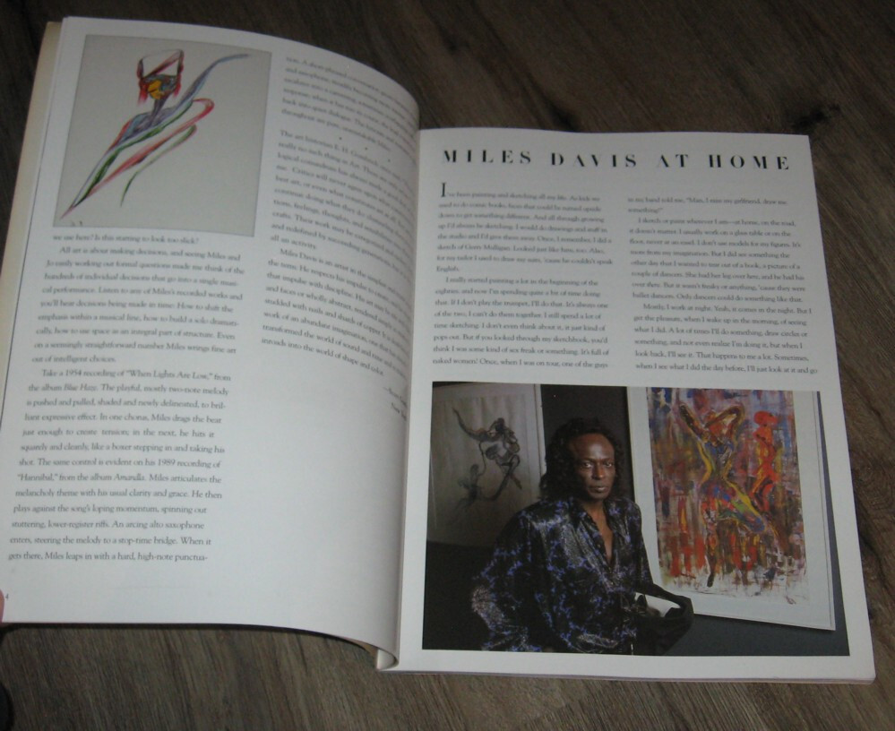 1991 The Art of Miles Davis large pb BOOK paintings 88 pages! Scott Gutterman