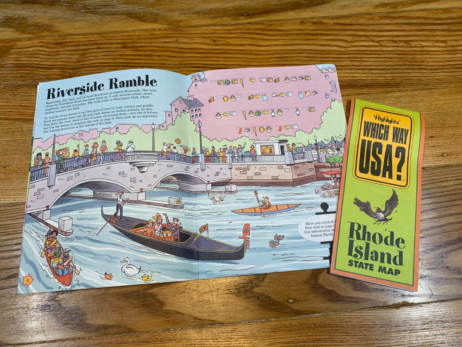 Highlights WHICH WAY USA Puzzle Books & Maps Maryland Rhode Island Delaware PA
