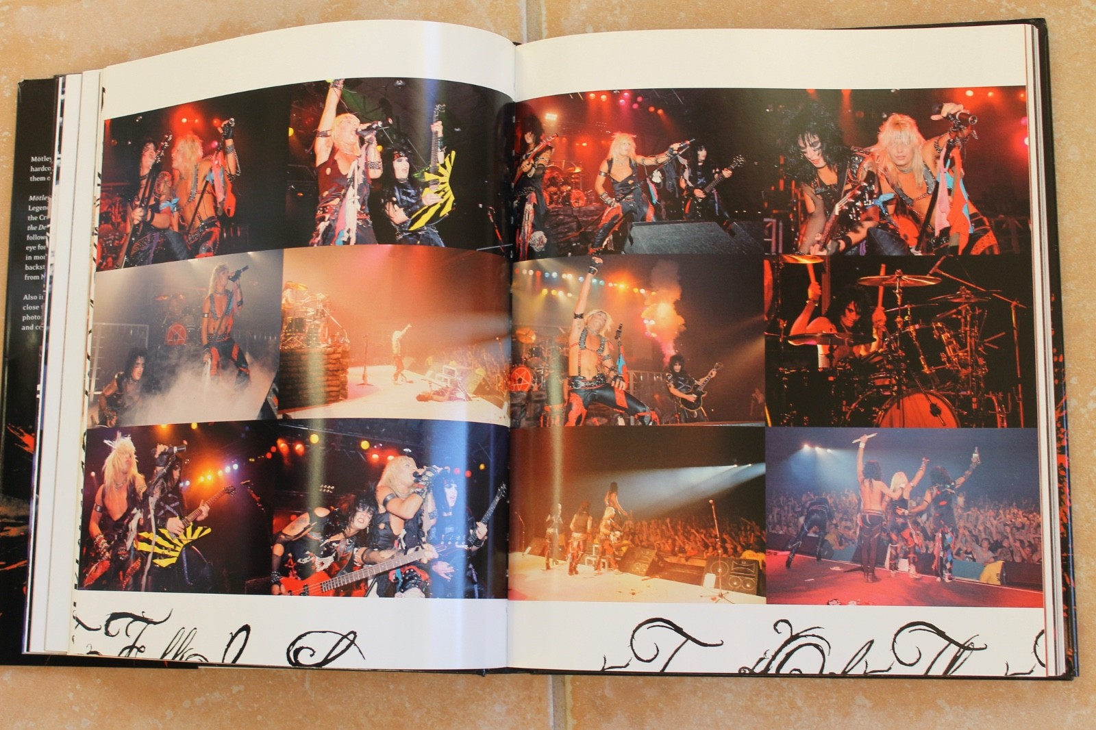 Nikki Sixx Signed Autographed Motley Crue Book A Visual History Concert Photos