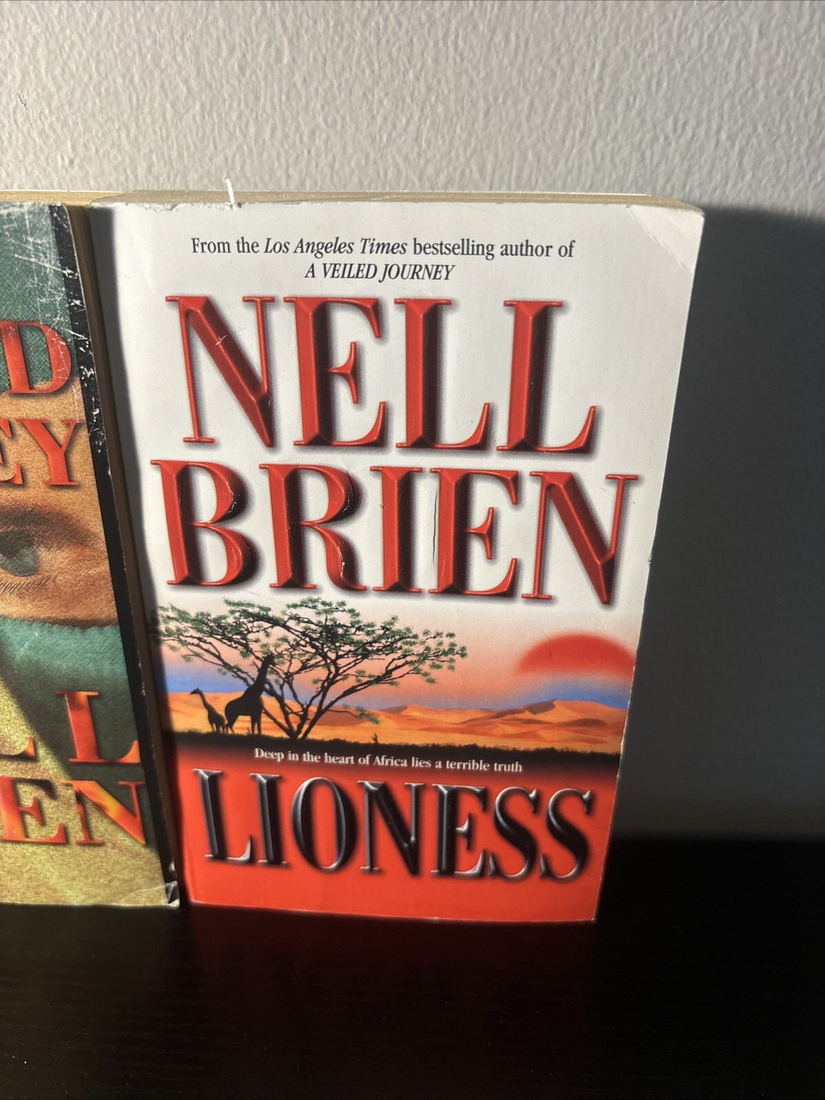 Veiled Journey + Lioness by Nell Brien Fiction Novel Bundle 1999 Romance 1990’s