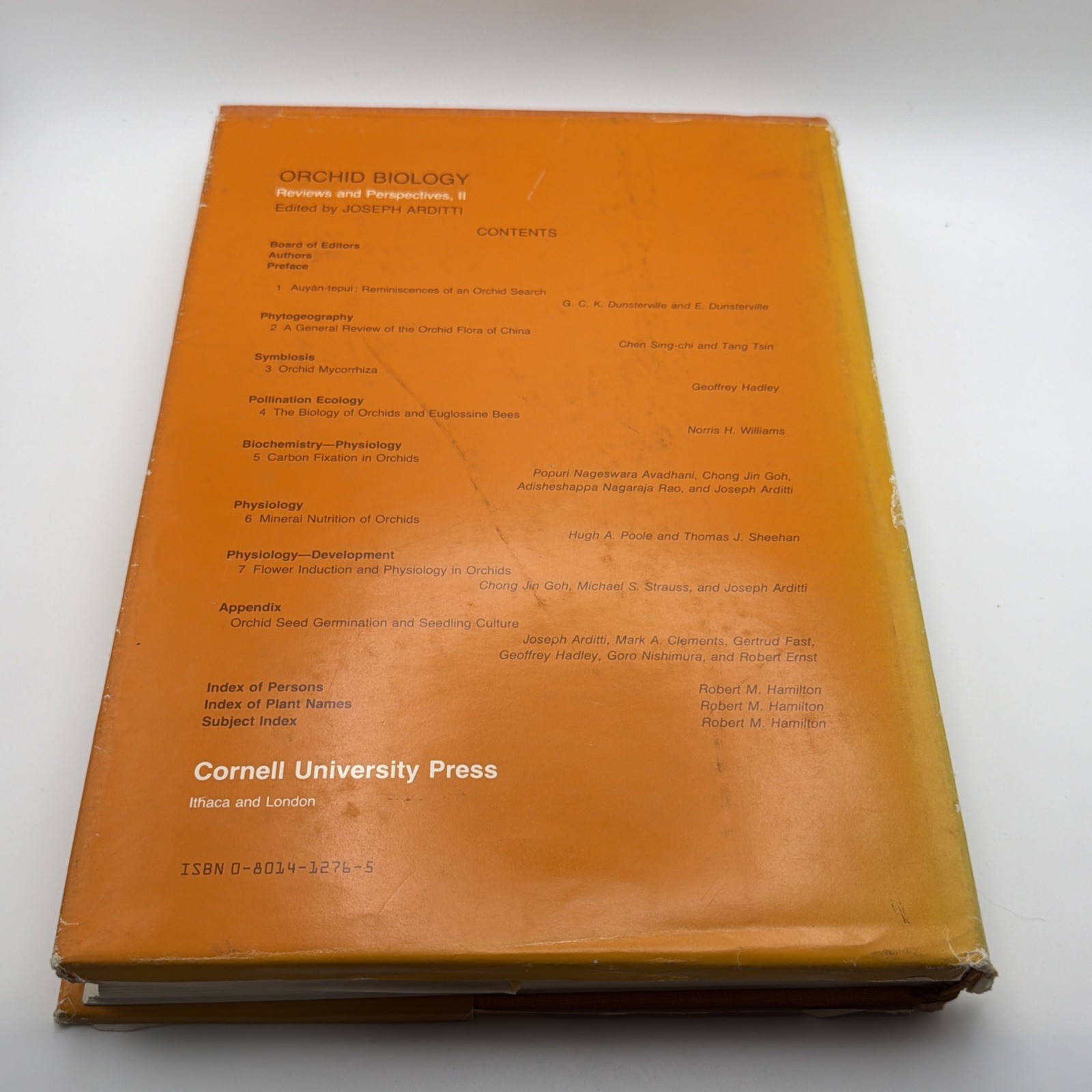 ORCHID BIOLOGY REVIEWS AND PERSPECTIVES, II By Joseph Arditti – Hardcover
