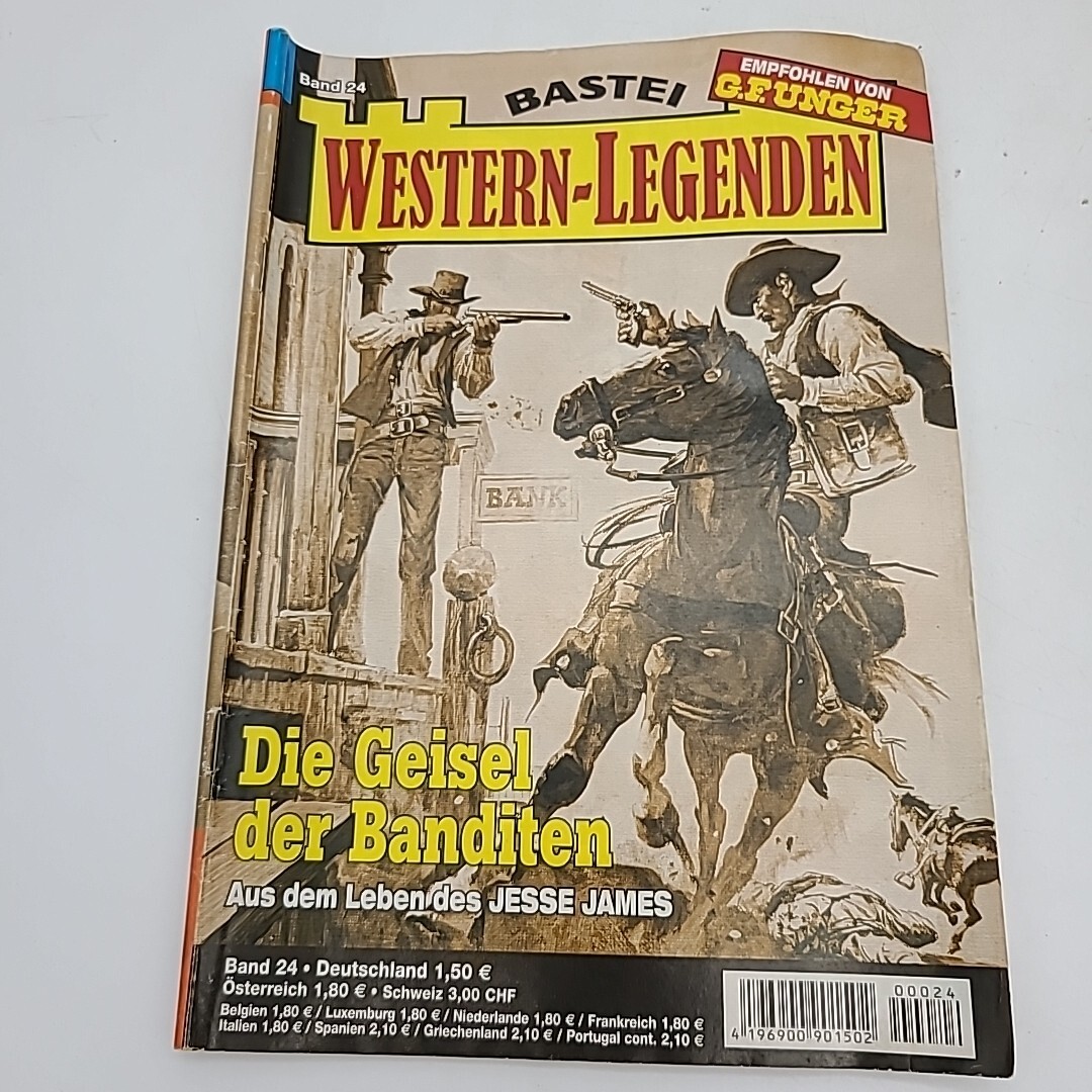 BASTEI Western-Legenden 7 Western Pulp Fiction German Booklets Books Band 24++