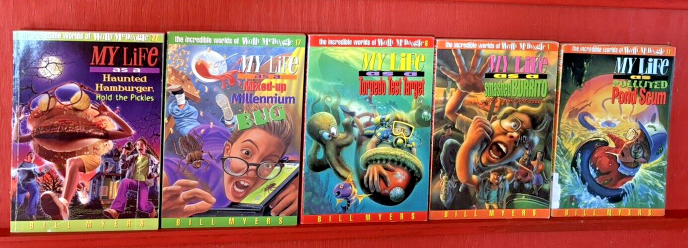 Christian Kids Series Lot 5 Chapter Books Wally McDoogle Bill Myers VTG. Gr. 3-6