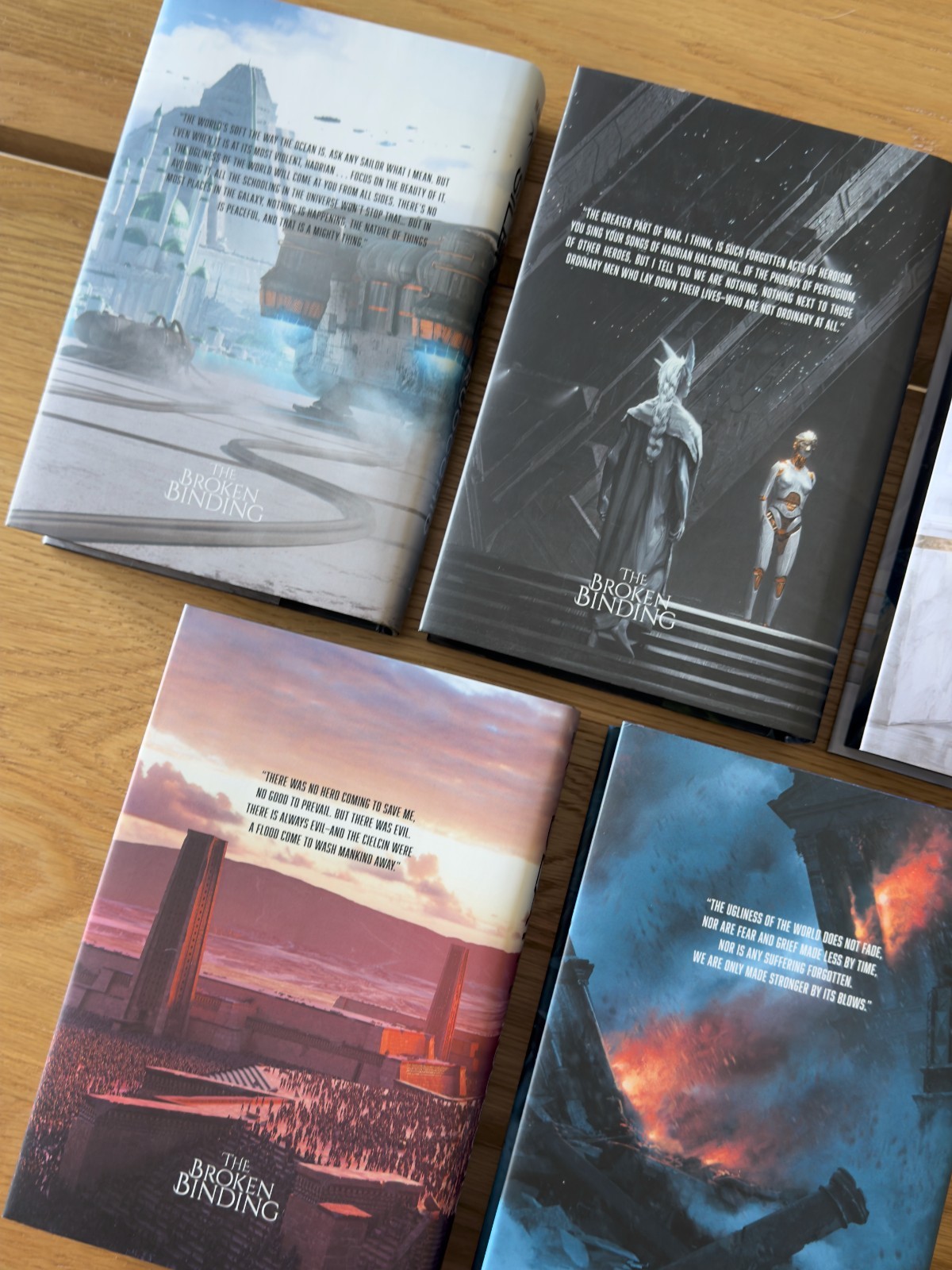 The Sun Eater Series SIGNED by Christopher Ruocchio Broken Binding Hardcovers