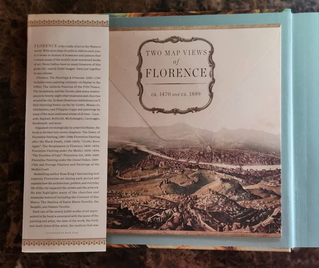 FLORENCE PAINTINGS AND FRESCOES 1250-1743 Hardcover Art Book Coffee King / Grebe