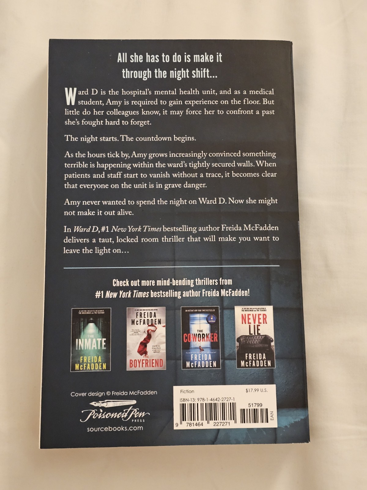 Freida McFadden Ward D Thriller Novel English Trade Paperback Poisoned Pen Press