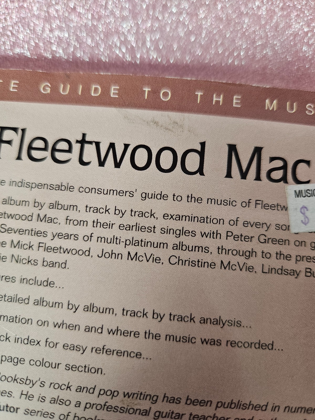 The Complete Guide to the Music of Fleetwood Mac by Rikky Rooksby 1998 edition