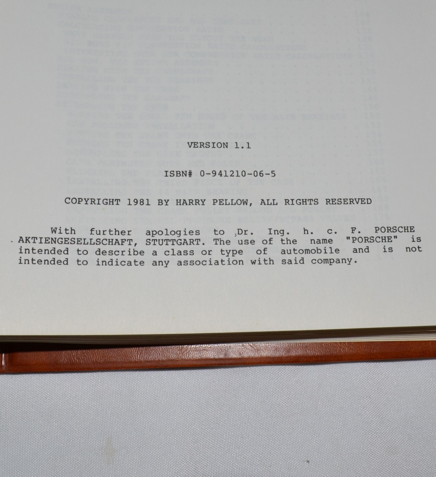 Harry Pellow SECRETS OF THE INNER CIRCLE Porsche 356/912 Engine Guide Manual 1.1