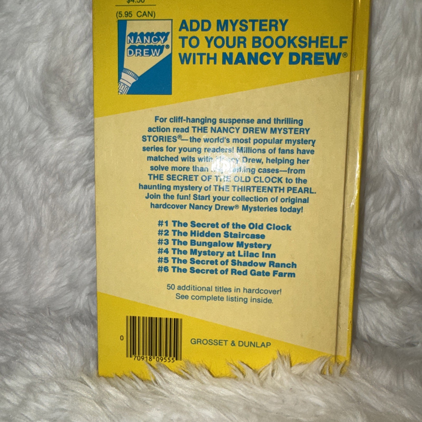 Nancy Drew Mystery Stories Mixed Lot 6📚Hardcover Books 50-55 Carolyn Keene 1992