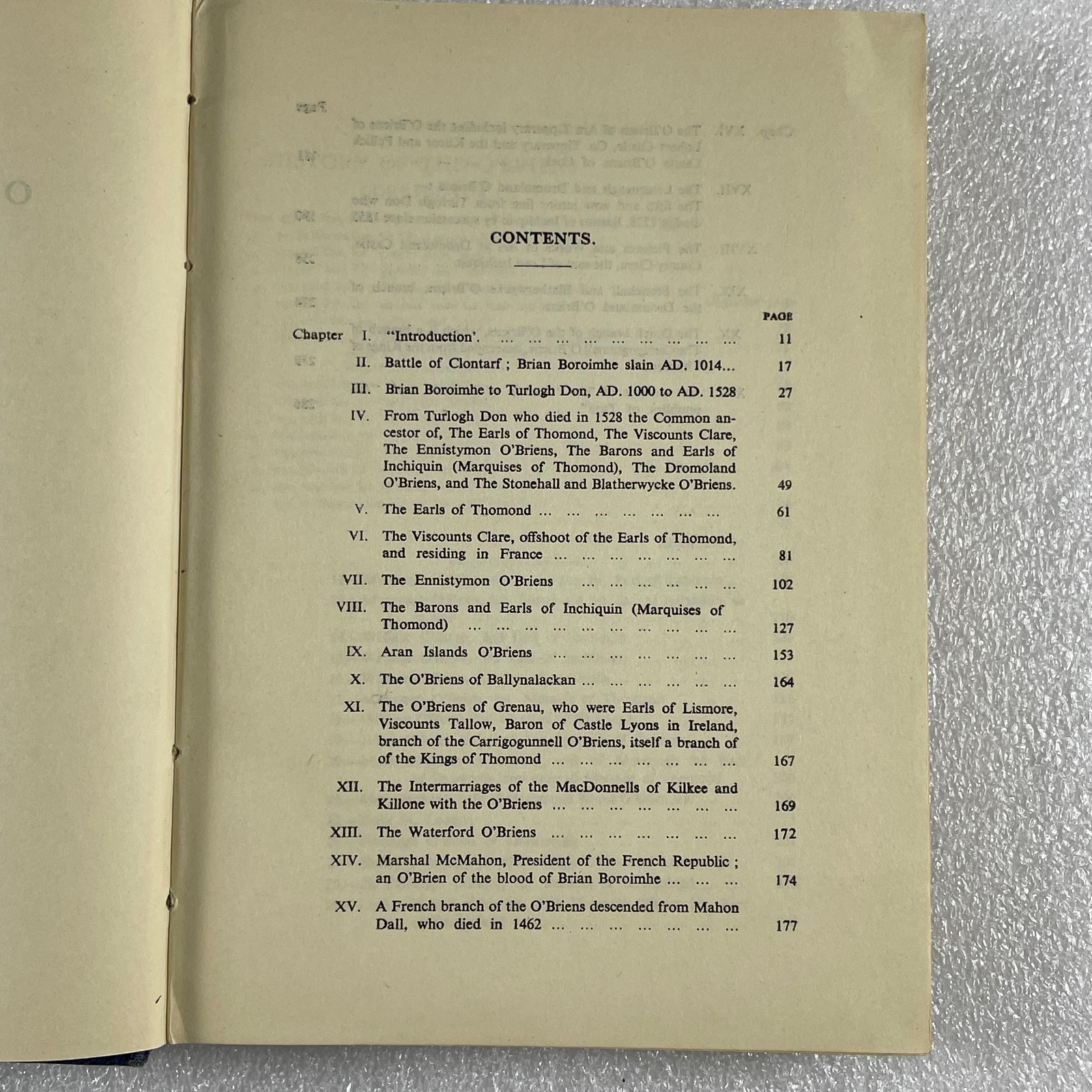 History of the O’BRIENS : from Brian Boroimhe A.D. 1000 to 1945 HCDJ illustrated