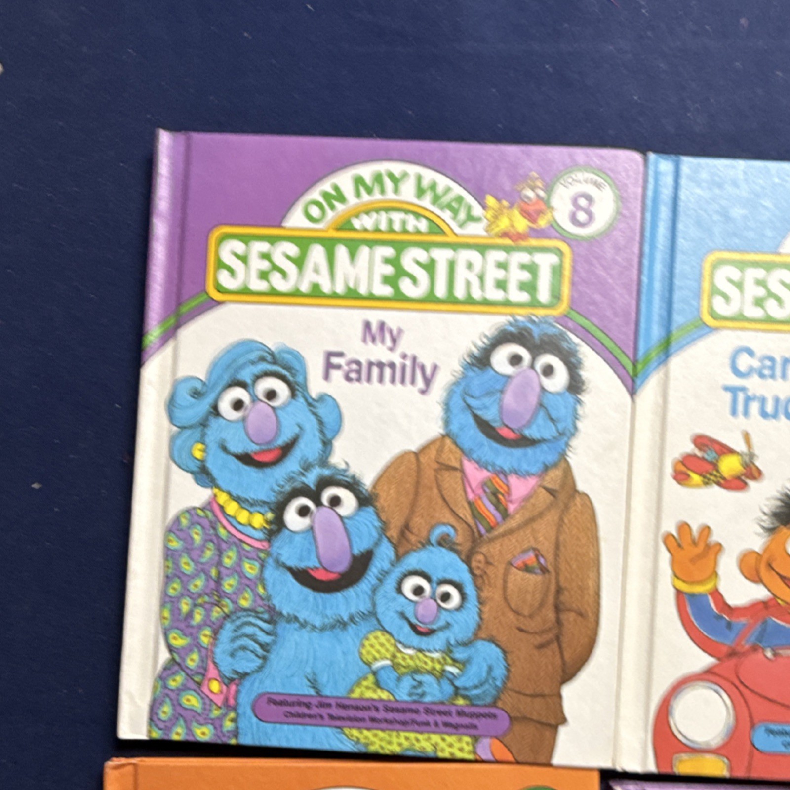 On My Way with Sesame Street Hardcover Lot (4 Books) Vol 3,4,8,9 Illustrated