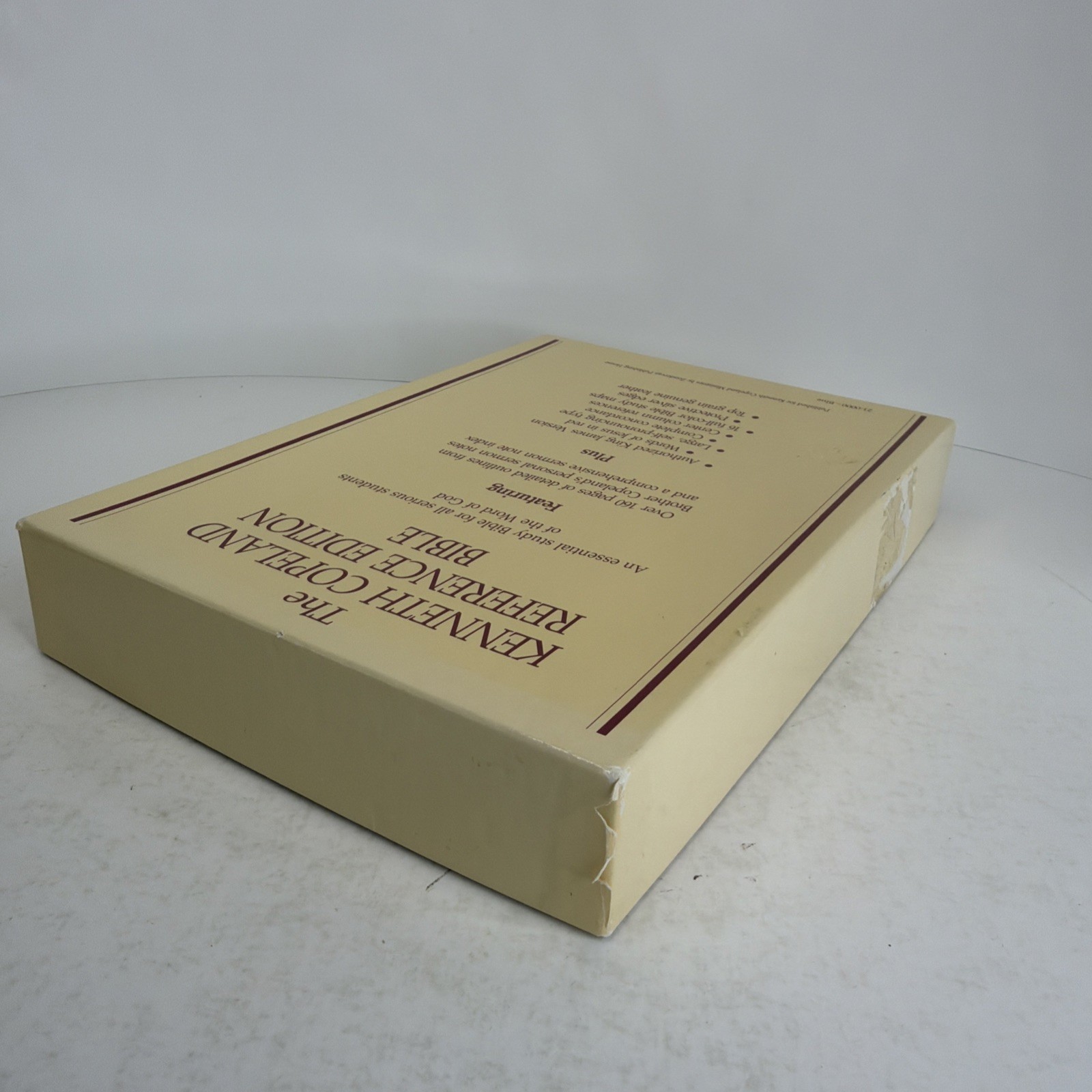 Kenneth Copeland Reference Ed. KJV Holy Bible Red Letter 1991 Genuine Leather