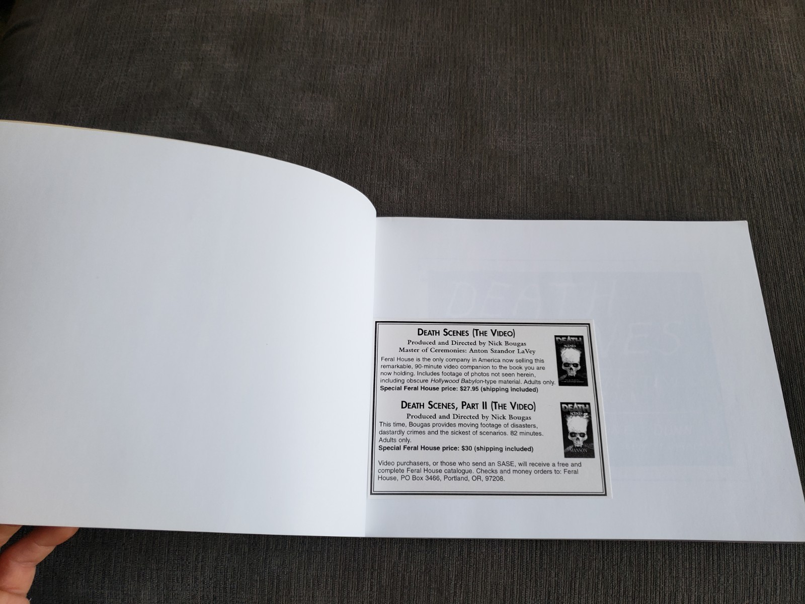 Death Scenes : A Homicide Detective’s Scrapbook Sean Tejaratchi & Katherine 1996