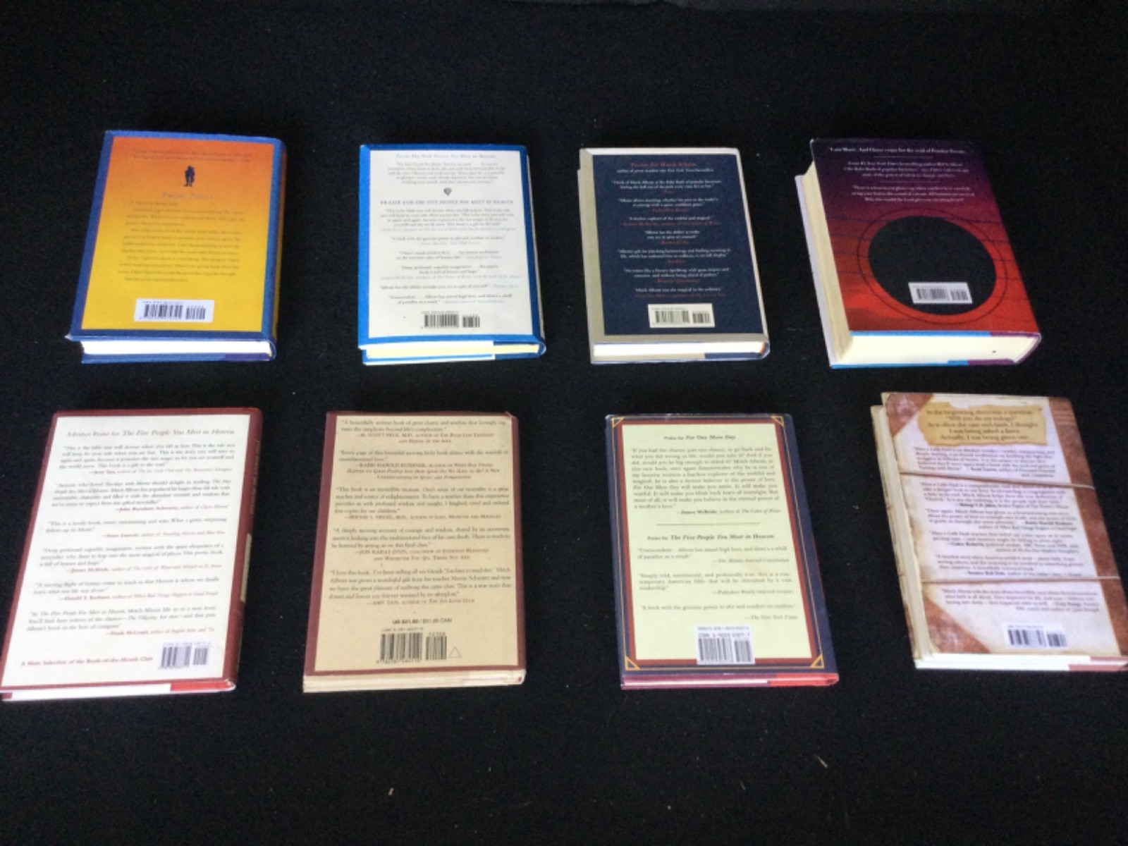 Mitch Albom 8 Book Set -8 HC-Twice / Five People You Meet in Heaven & More VG