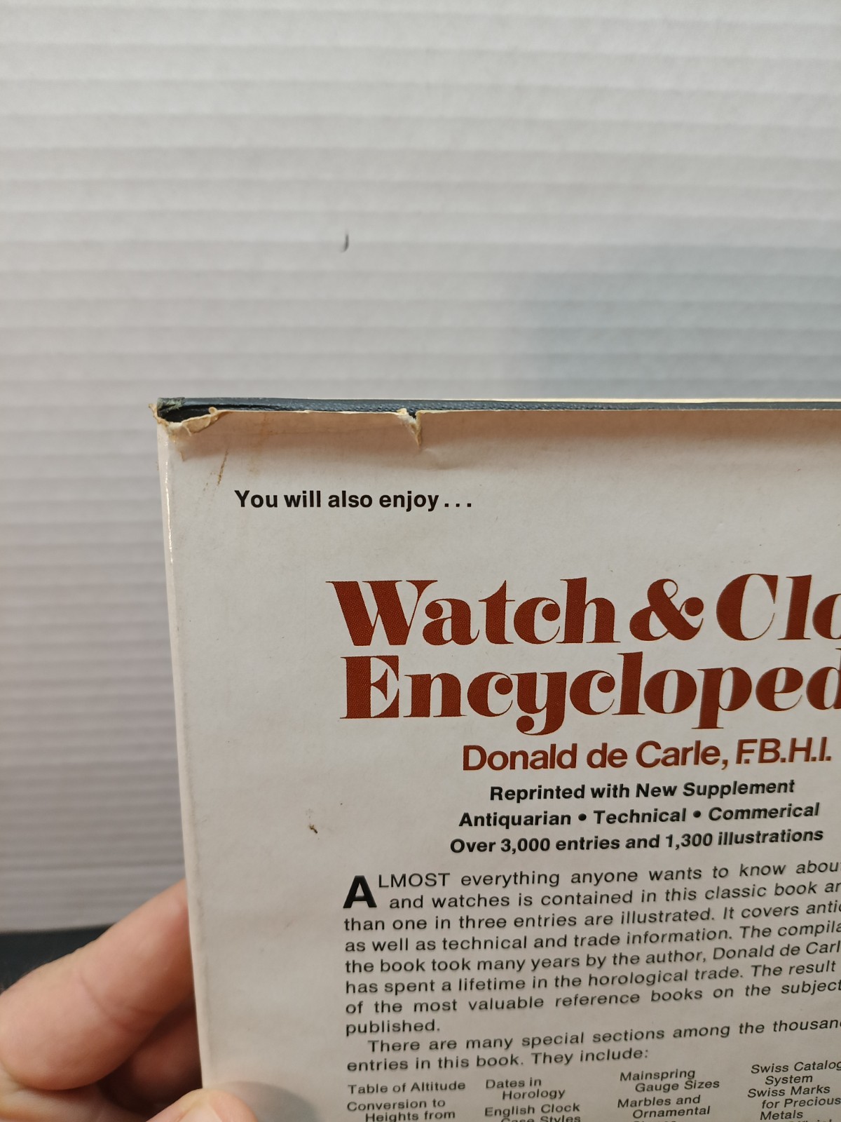 Complicated Watches And Their Repair by Donald de Carle F.B.H.I. (Hardcover)