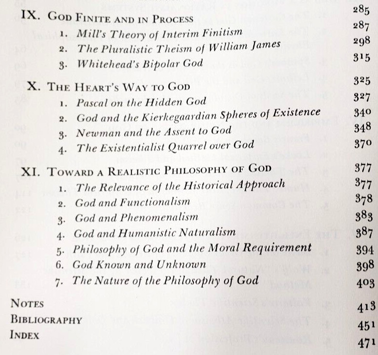 1959 GOD IN MODERN PHILOSOPHY: Spinoza, Hume, Kant,Hegel,Descartes,Nietsche,Marx