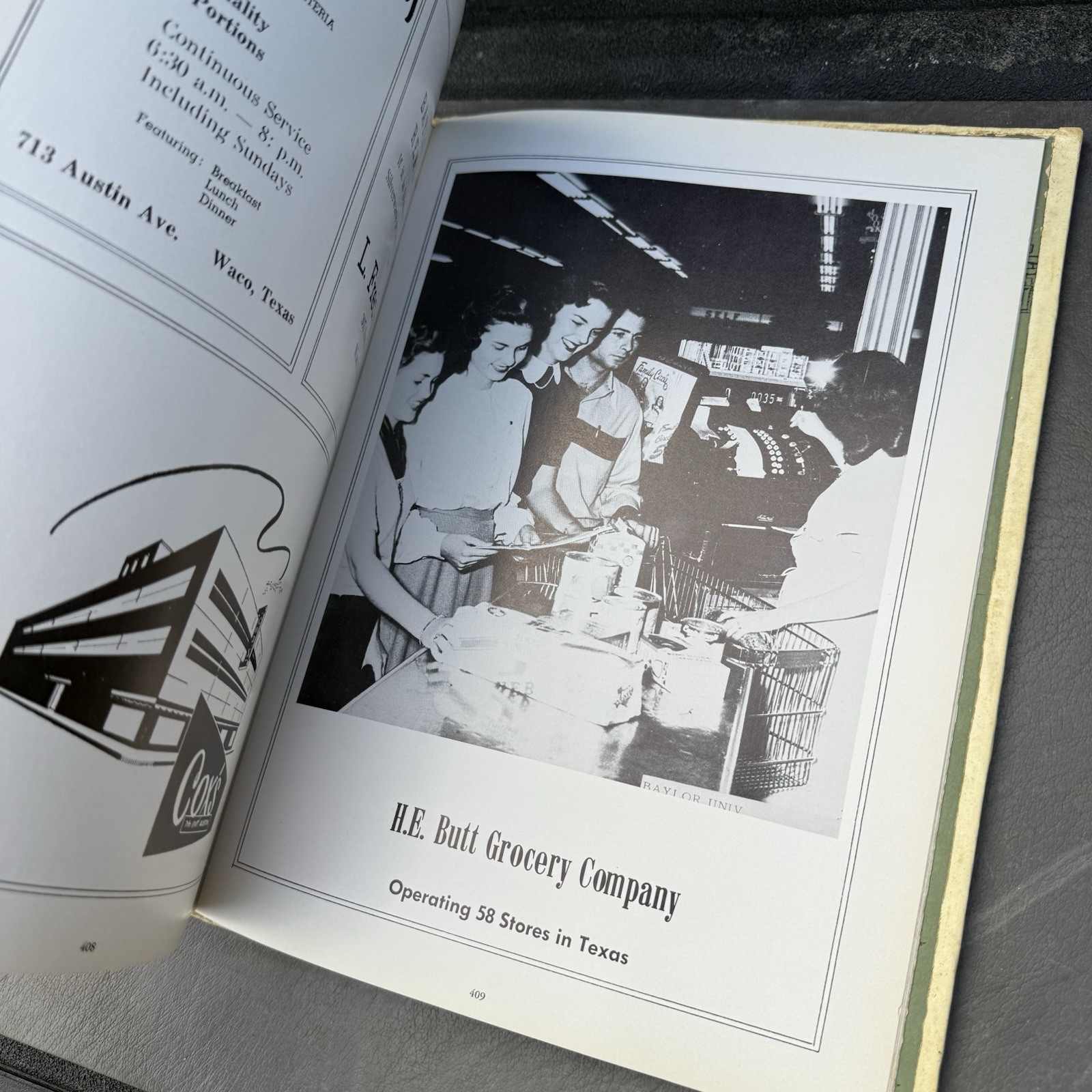 Baylor University 1952 Yearbook Round Up Annual Hardback Book Waco Texas Bears
