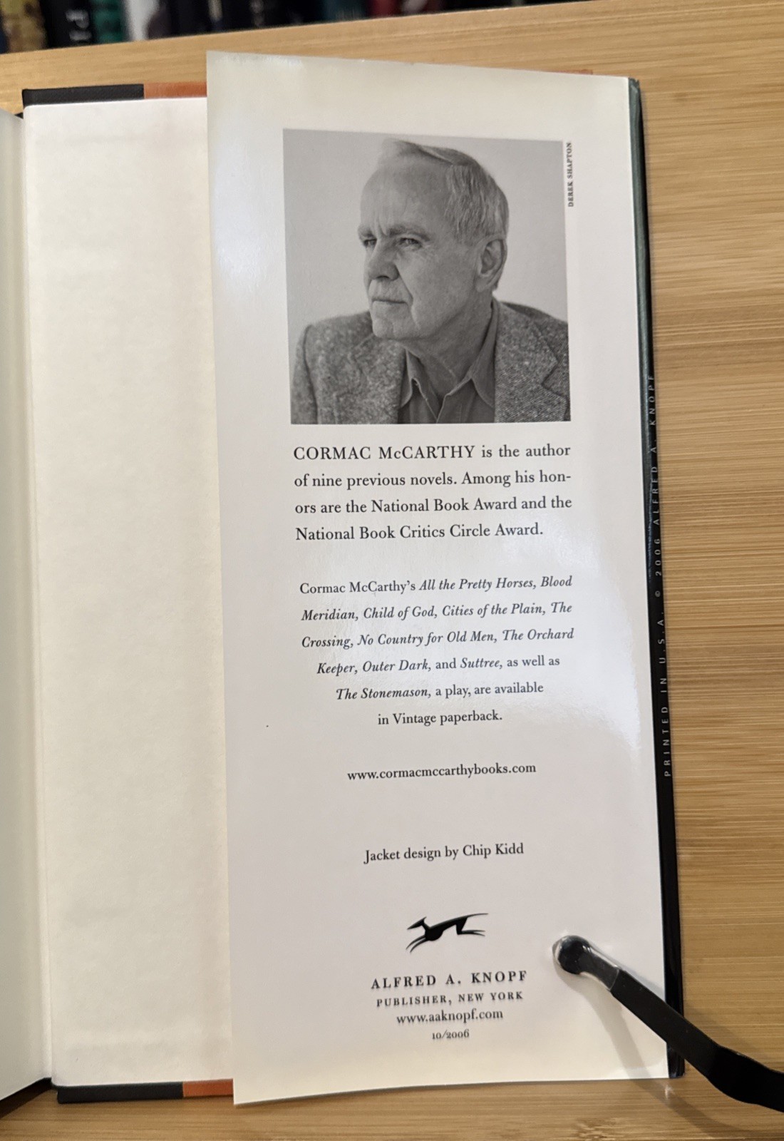 The Road by Cormac McCarthy (2006 Hardcover) First Edition/Print, 1st/1st, VG