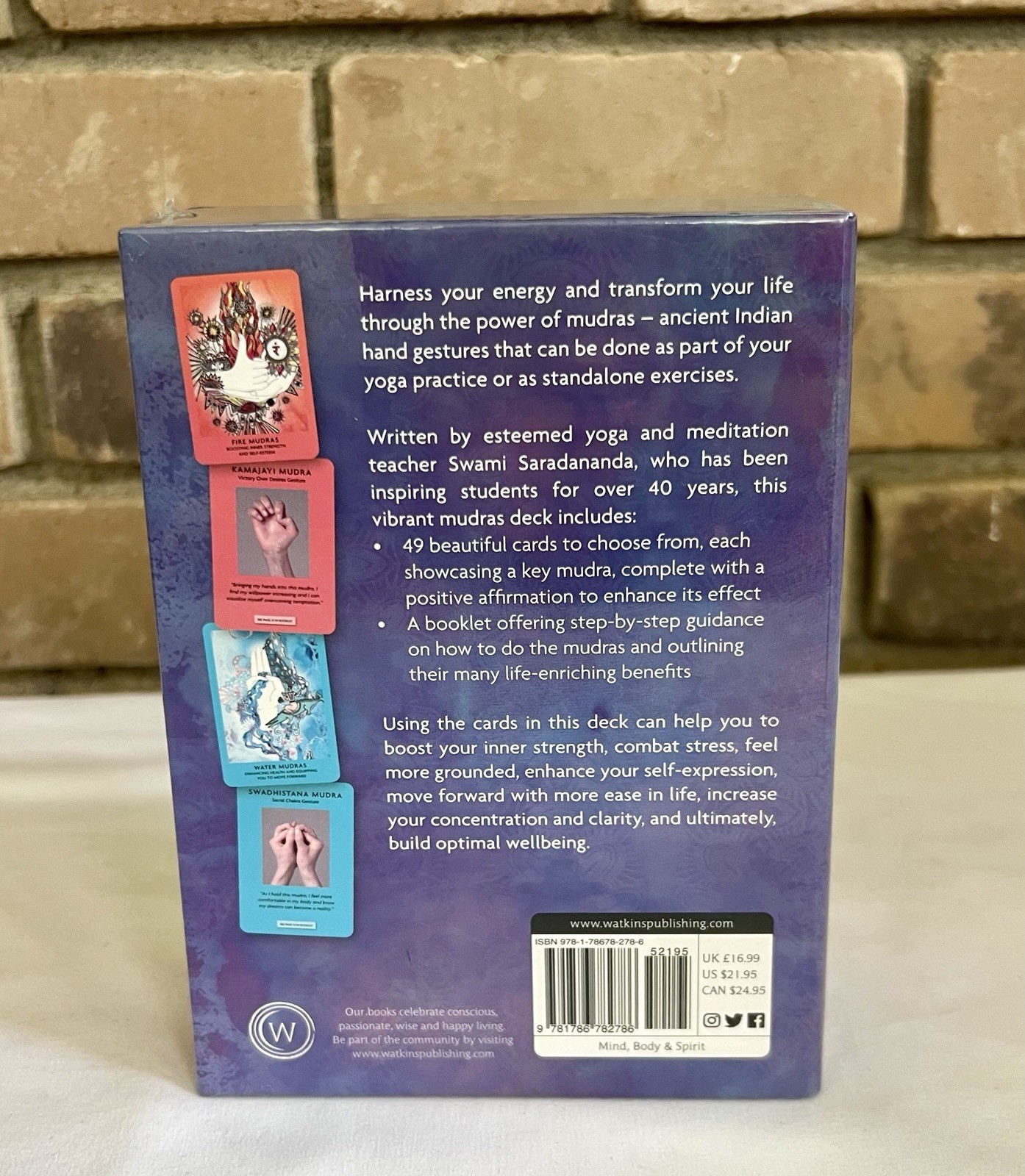 Mudras For Modern Living 49 Card Deck Swami Saradananda Sealed Watkins