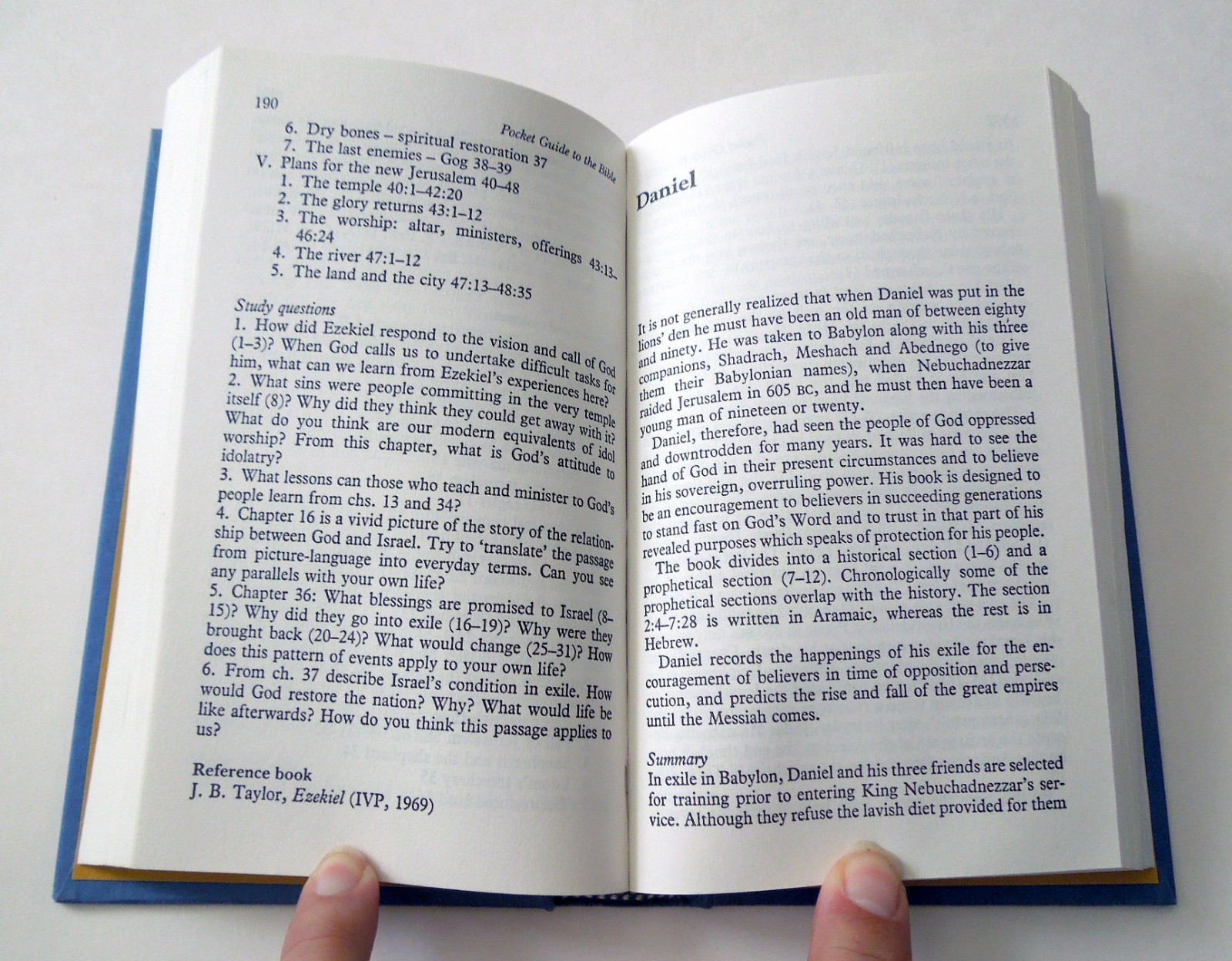 Pocket Guide to the Bible – Bridgland, Foulkes, 1987 hc w/dj, InterVarsity Press