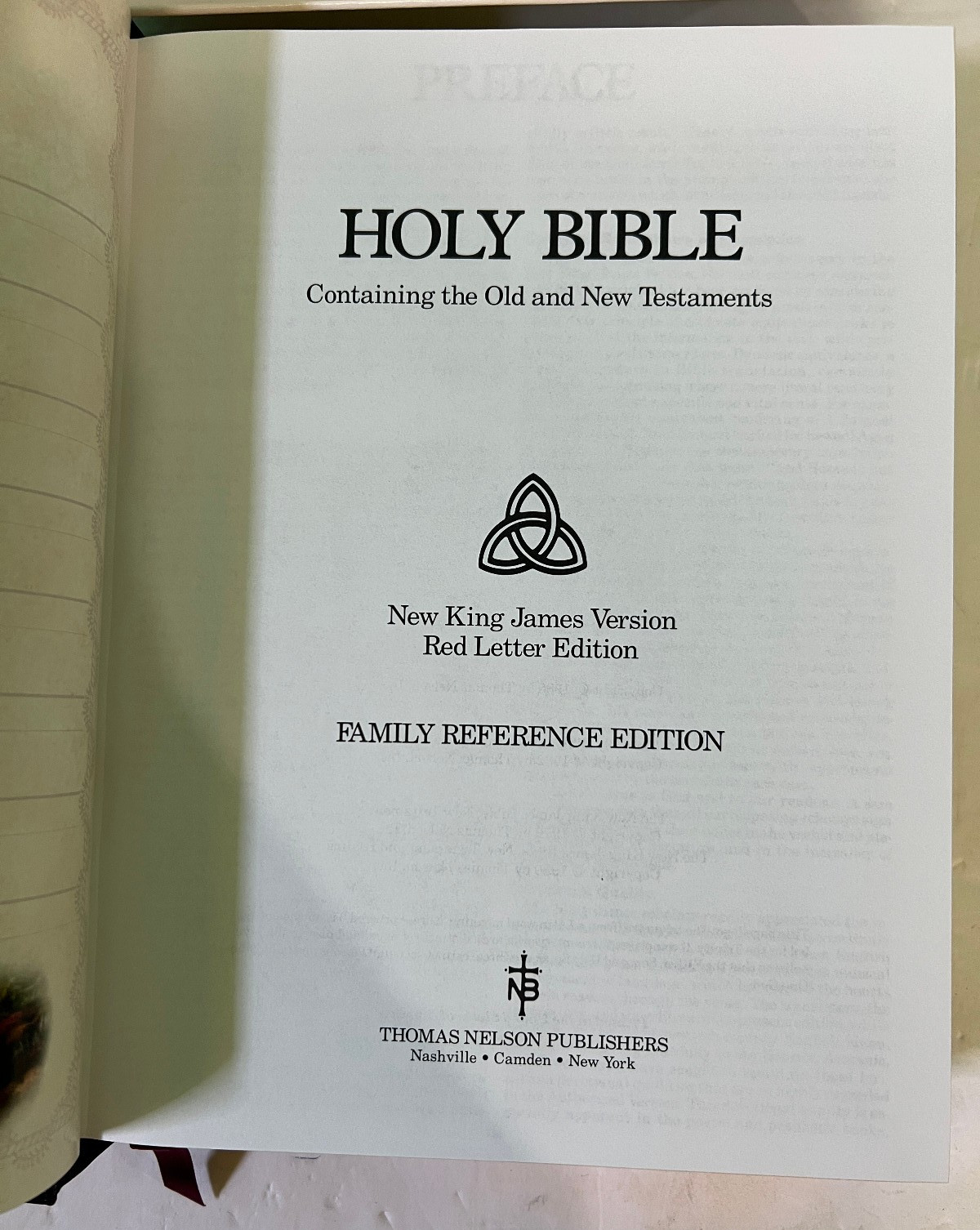 Thomas Kinkade Lighting the Way Home Family Bible NKJV Limited Collector’s