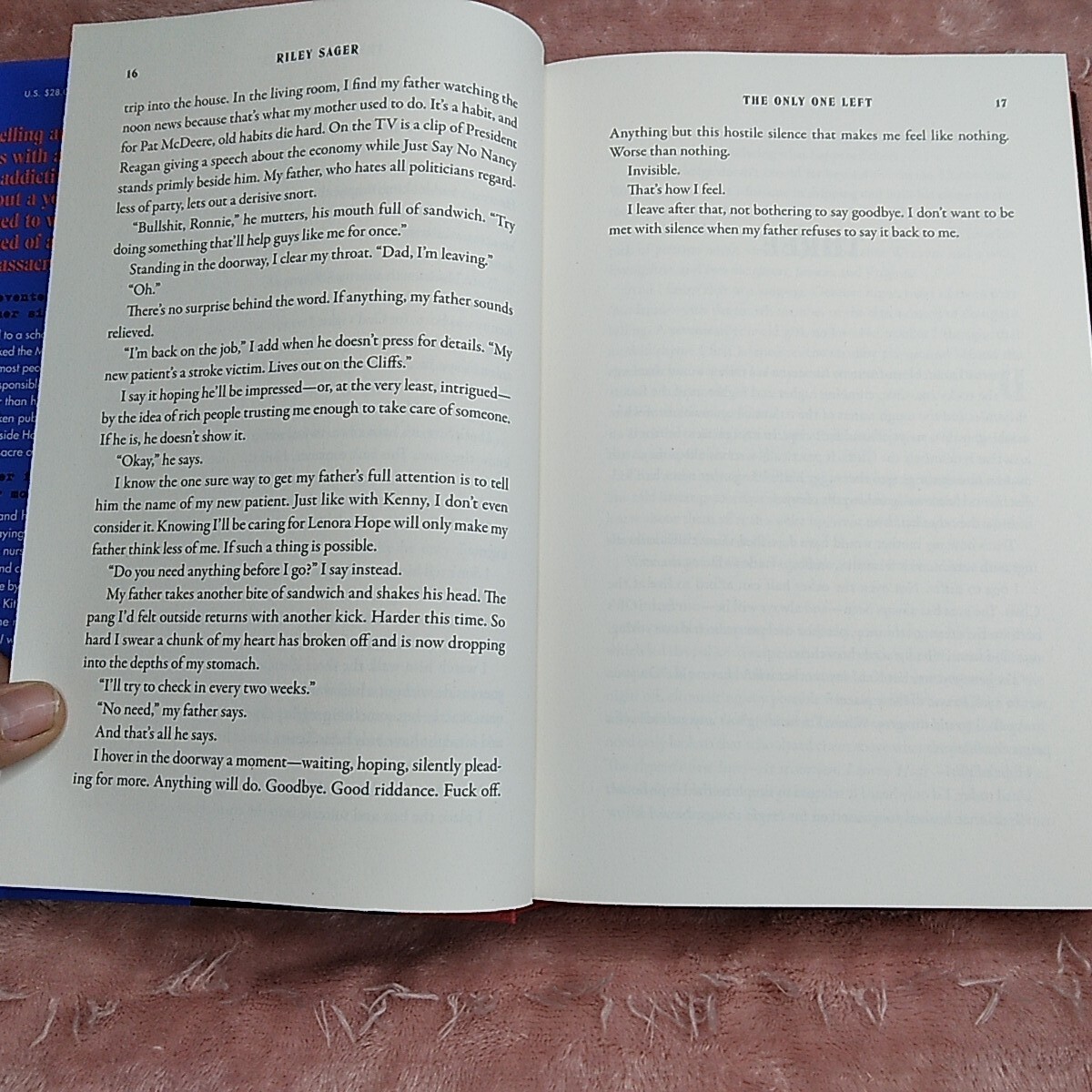 The Only One Left Riley Sager Thriller Book Club Summer 2023 Hardcover W/ Dustco