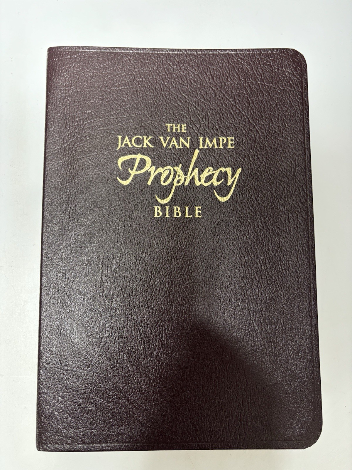 KJV Jack Van Impe Prophecy Bible Burgundy Leather Red Letter Limited Special Ed.