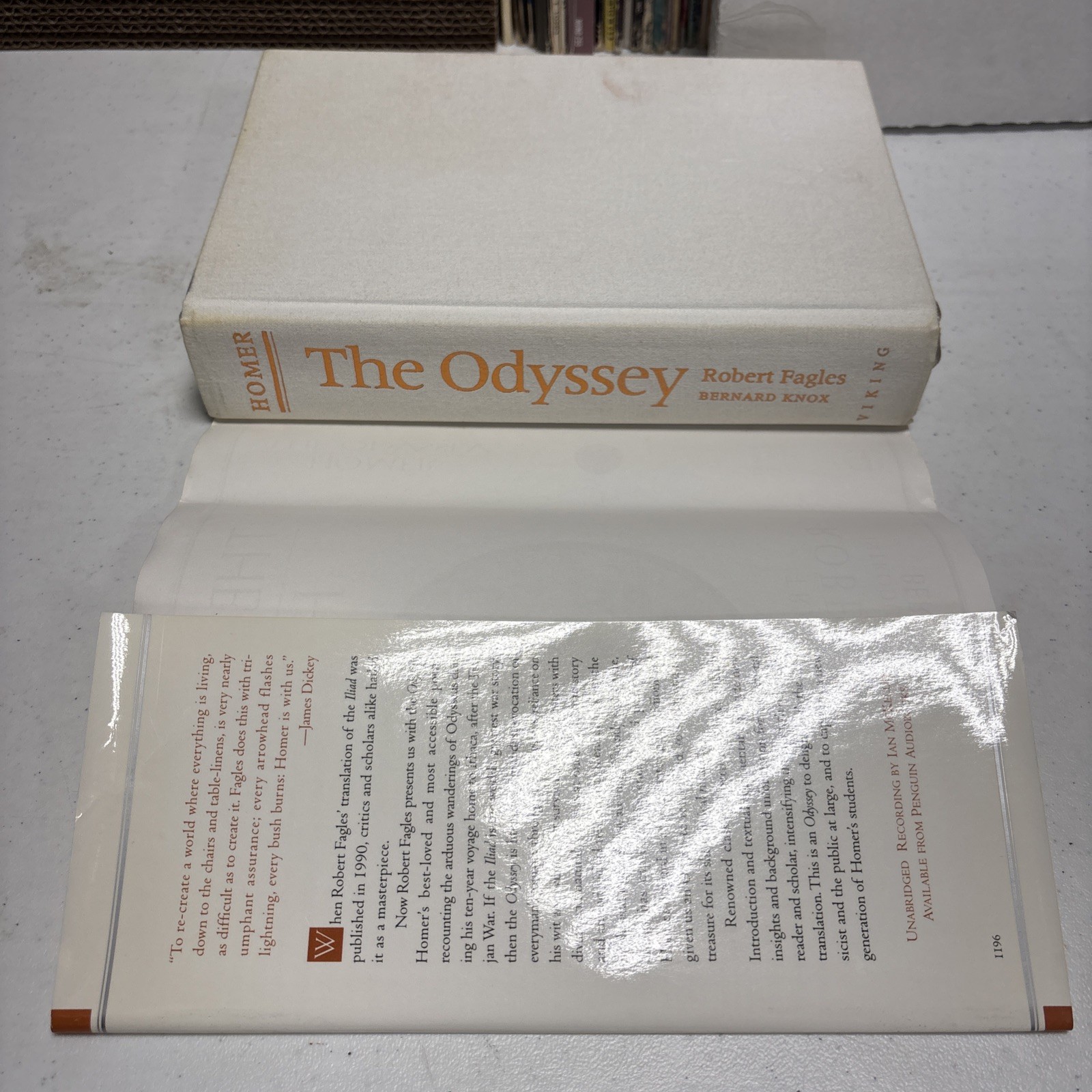 THE ODYSSEY by Homer Robert Fagles Translation 1996 1st Printing Viking HC/DJ