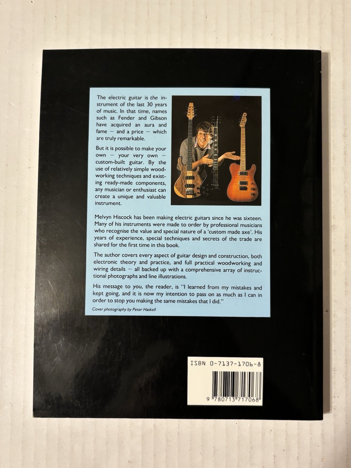 Make Your Own Electric Guitar by Melvyn Hiscock Lutherie Luthier