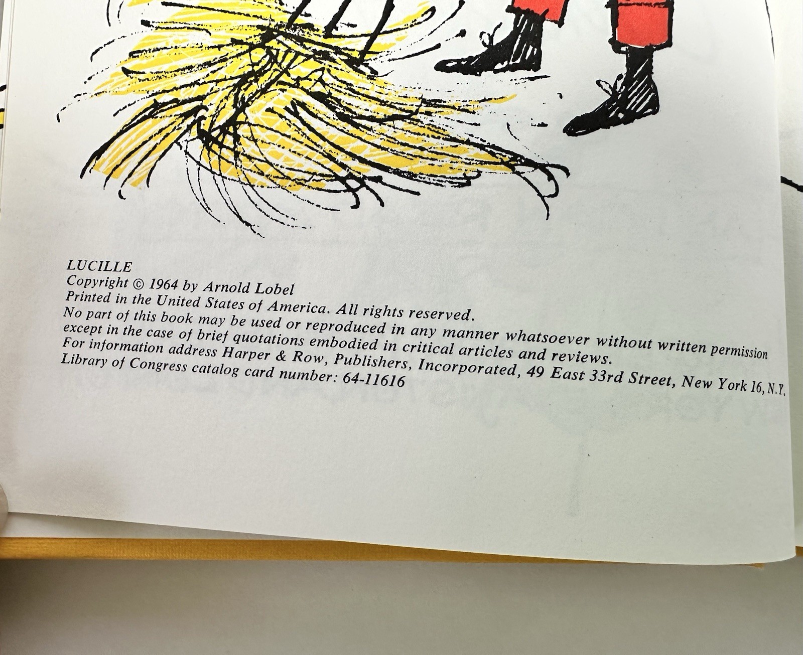 Lucille by Arnold Lobel 1964 Hardcover An I Can Read Book Children Horse Farmer