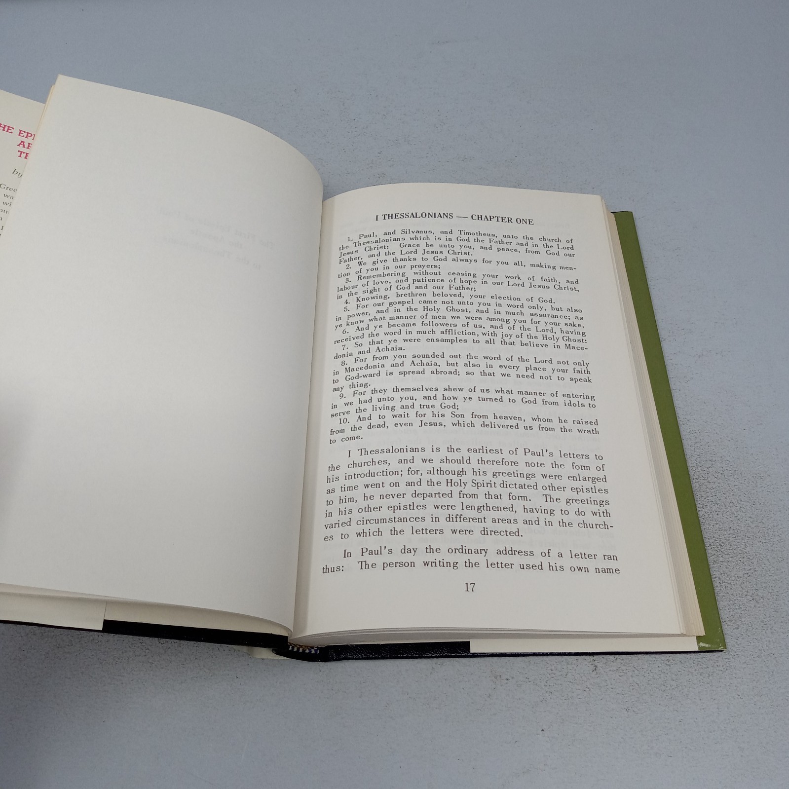 The Epistles of Paul the Apostle to the Thessalonians 1964 HC Oliver B. Greene