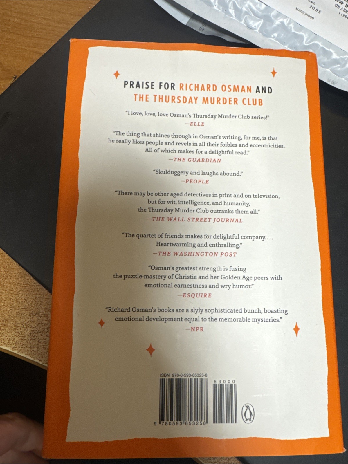 THE IMPOSSIBLE FORTUNE by Richard Osman SIGNED 1st USA EDITION 2025 EXCELLENT