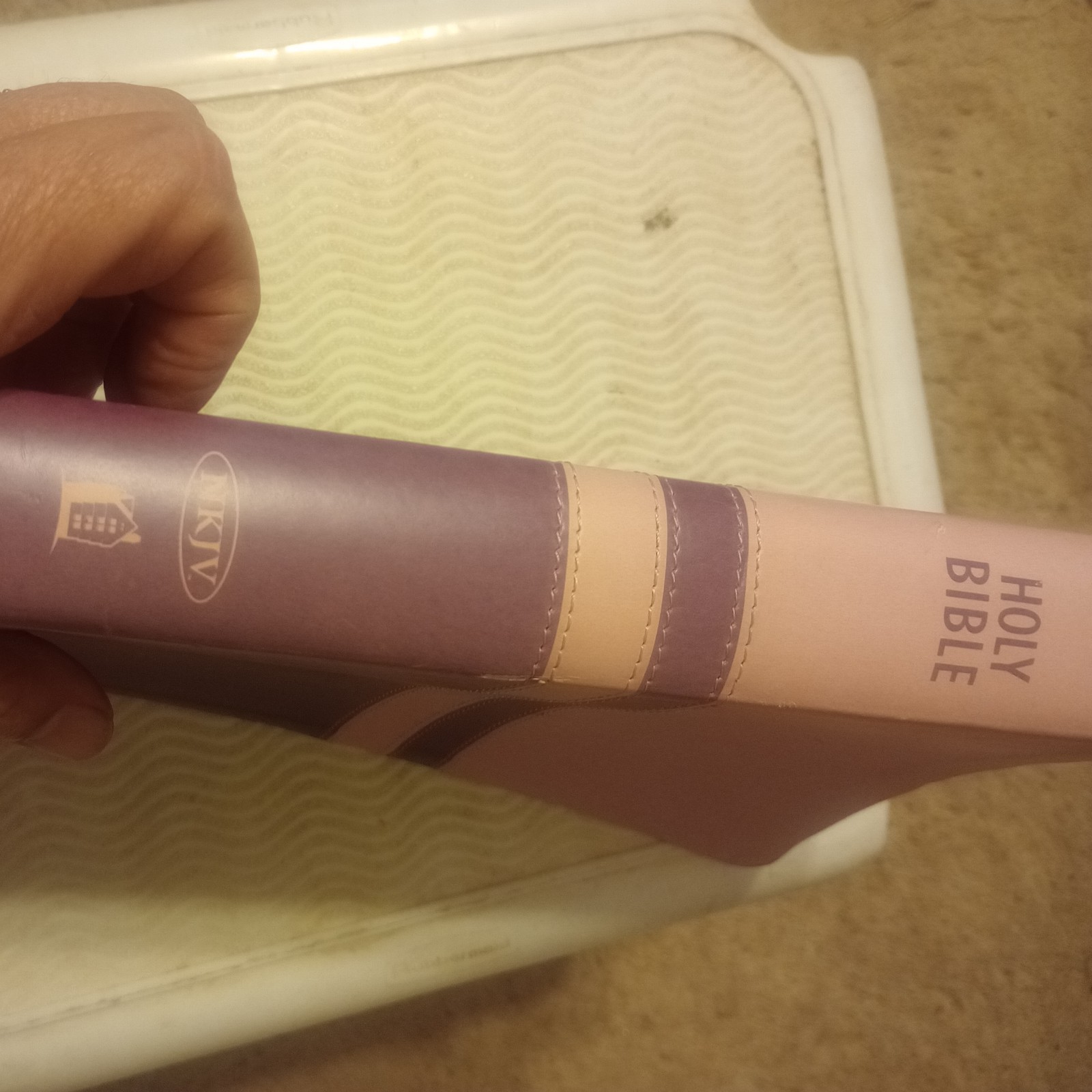 Thomas Nelson NKJV Personal Size Giant Print Reference Bible Pink Leathersoft